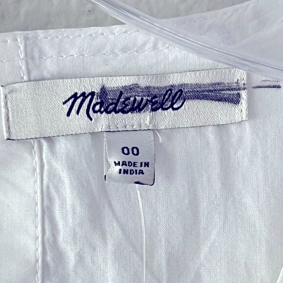 Madewell NWT Annamarie Mini Dress Size 00 Embroidered with Floral Appliqués - Picture 9 of 15